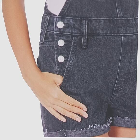 Madewell Adirondack Overall Shorts GUC $118 Size XL J1650 - Picture 4 of 8